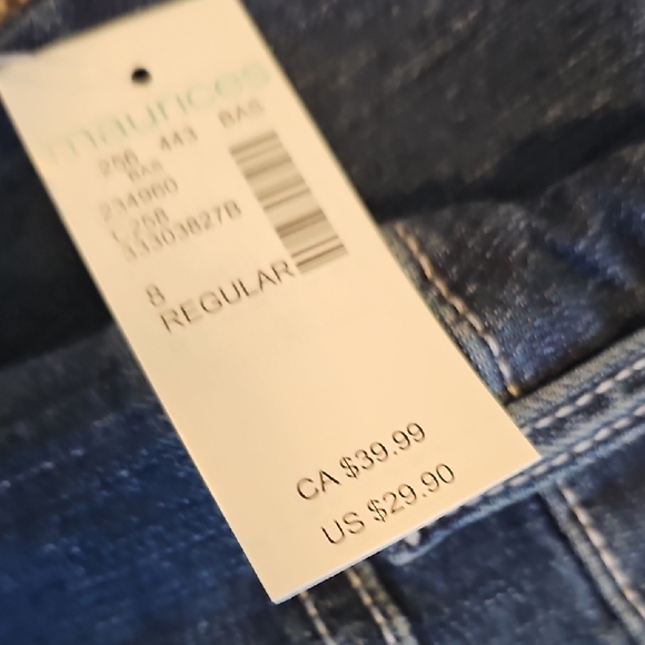 Maurices Dark Blue Straight Leg Jeans - Picture 3 of 6